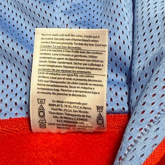 Ole Miss Rebels Hoodie Red Hanes Medium NCAA Football Pullover Sweatshirt - Picture 4 of 9